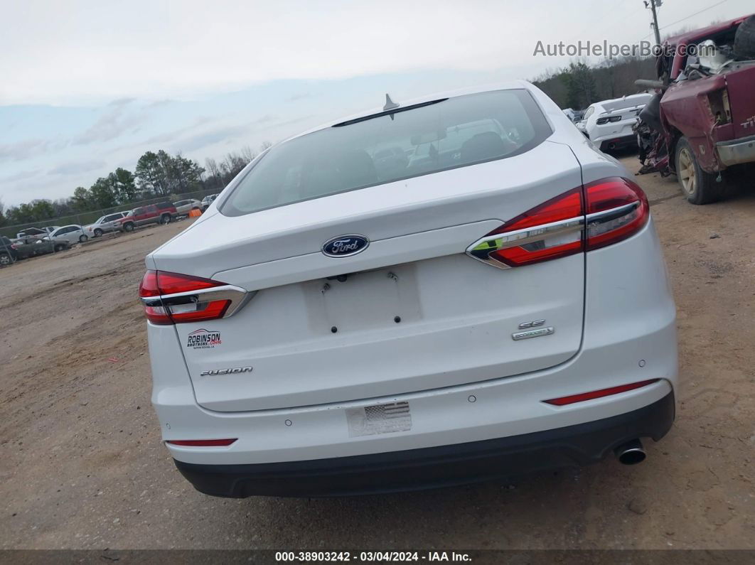 2020 Ford Fusion Se White vin: 3FA6P0HD6LR139962