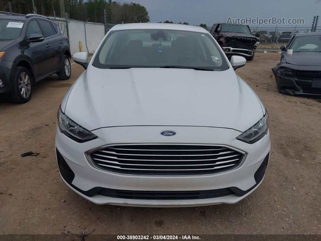 2020 Ford Fusion Se White vin: 3FA6P0HD6LR139962