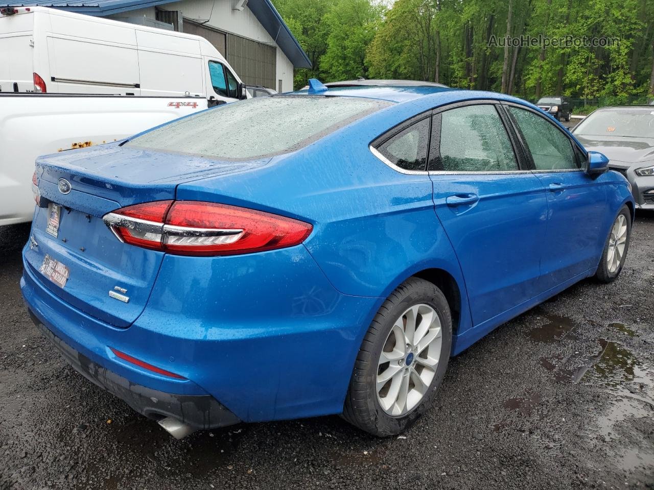 2020 Ford Fusion Se Blue vin: 3FA6P0HD6LR157944