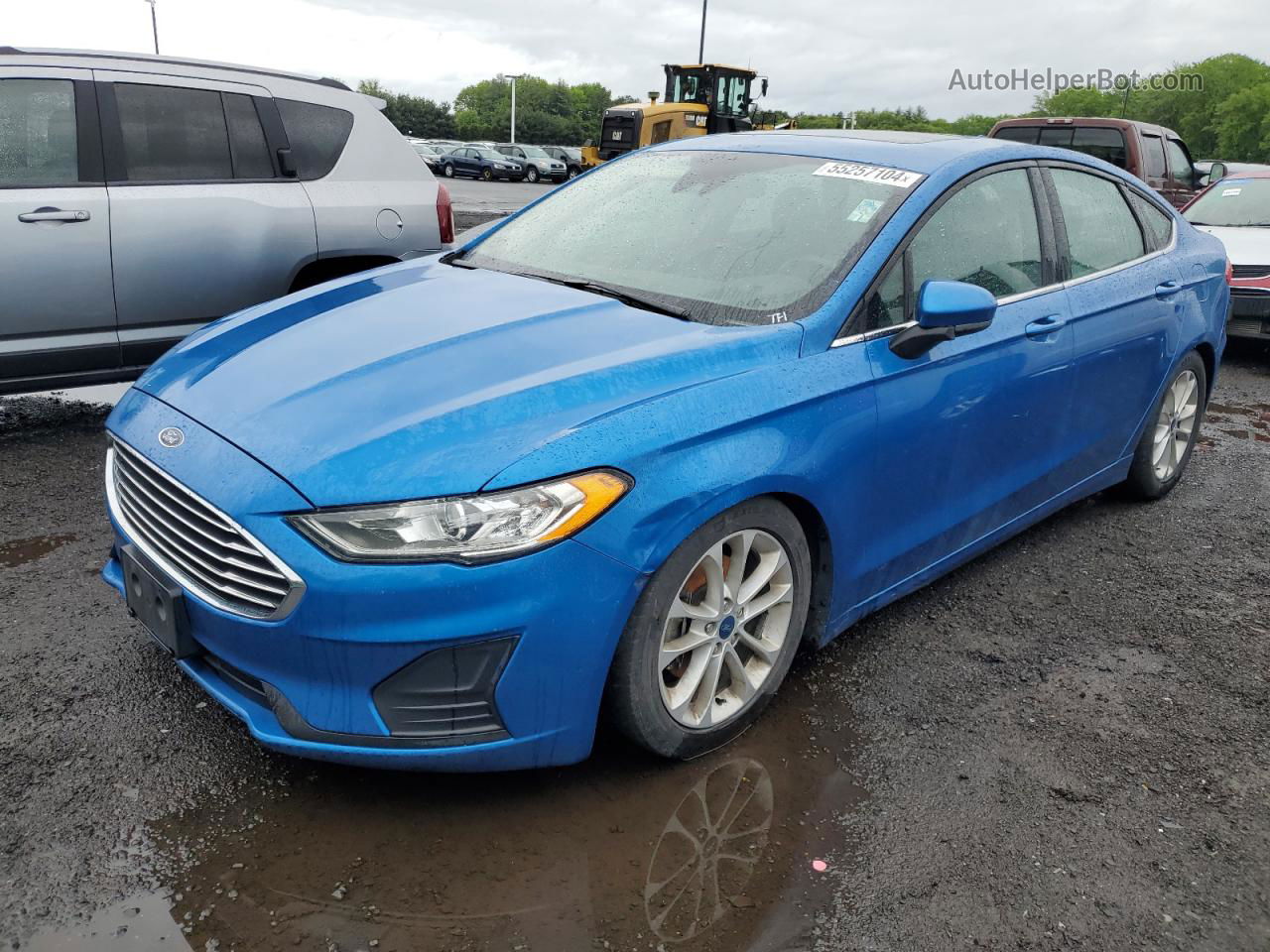 2020 Ford Fusion Se Blue vin: 3FA6P0HD6LR157944