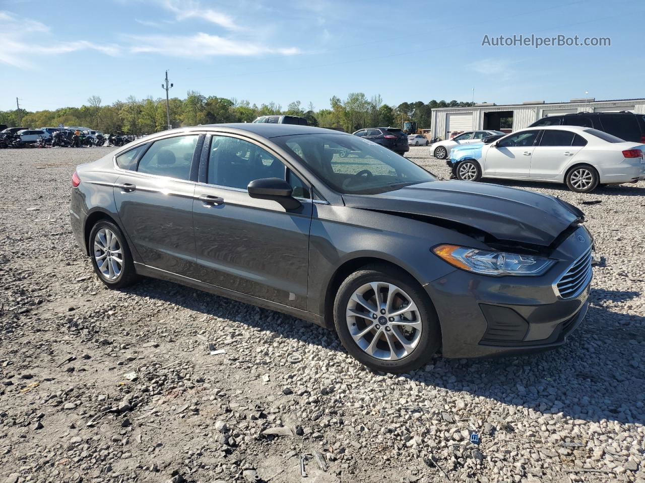 2020 Ford Fusion Se Silver vin: 3FA6P0HD6LR159998