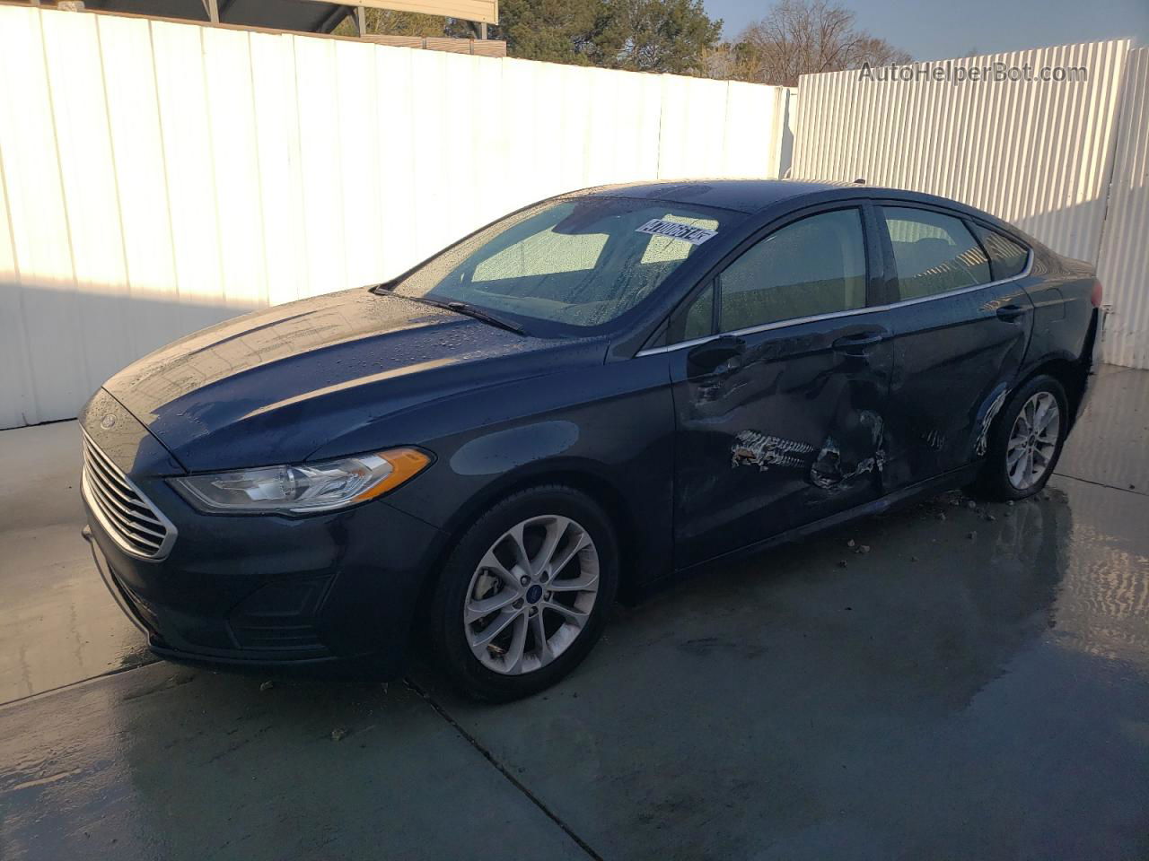 2020 Ford Fusion Se Blue vin: 3FA6P0HD6LR179605