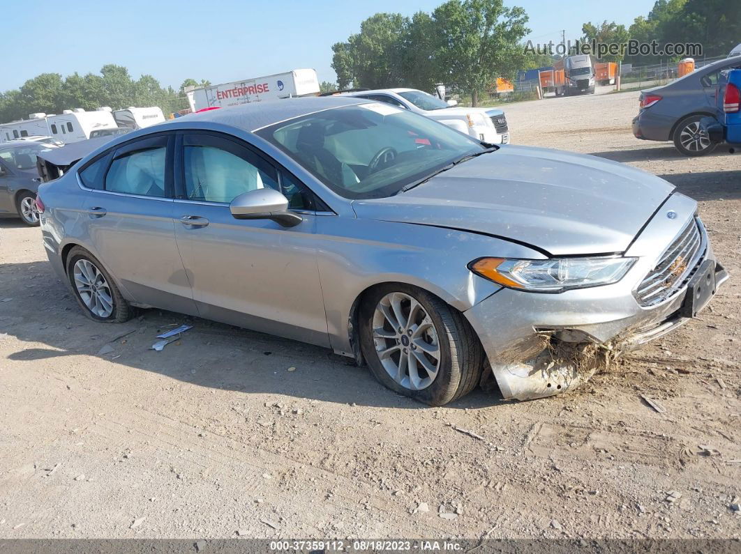 2020 Ford Fusion Se Silver vin: 3FA6P0HD6LR186411