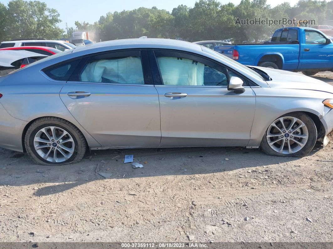 2020 Ford Fusion Se Silver vin: 3FA6P0HD6LR186411