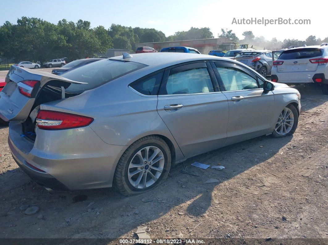 2020 Ford Fusion Se Silver vin: 3FA6P0HD6LR186411