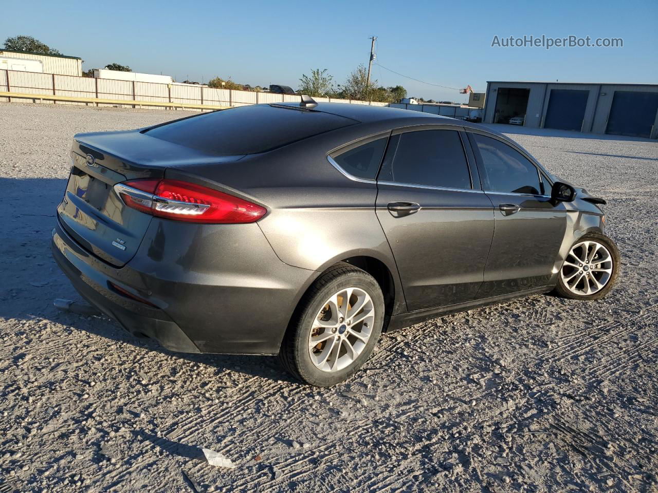 2020 Ford Fusion Se Gray vin: 3FA6P0HD6LR188384