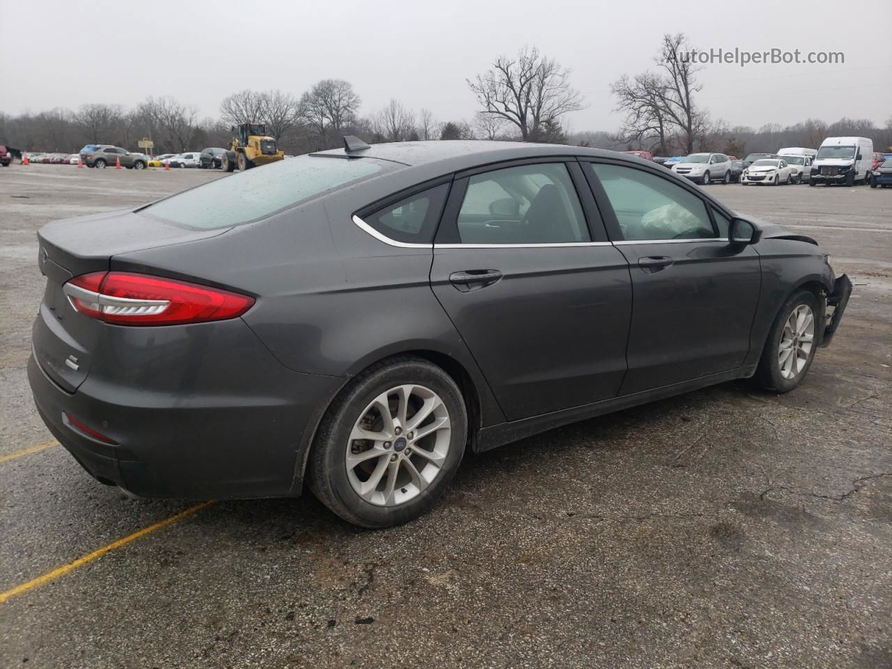 2020 Ford Fusion Se Gray vin: 3FA6P0HD6LR223621