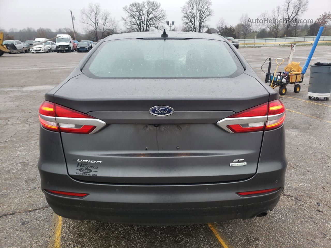 2020 Ford Fusion Se Gray vin: 3FA6P0HD6LR223621