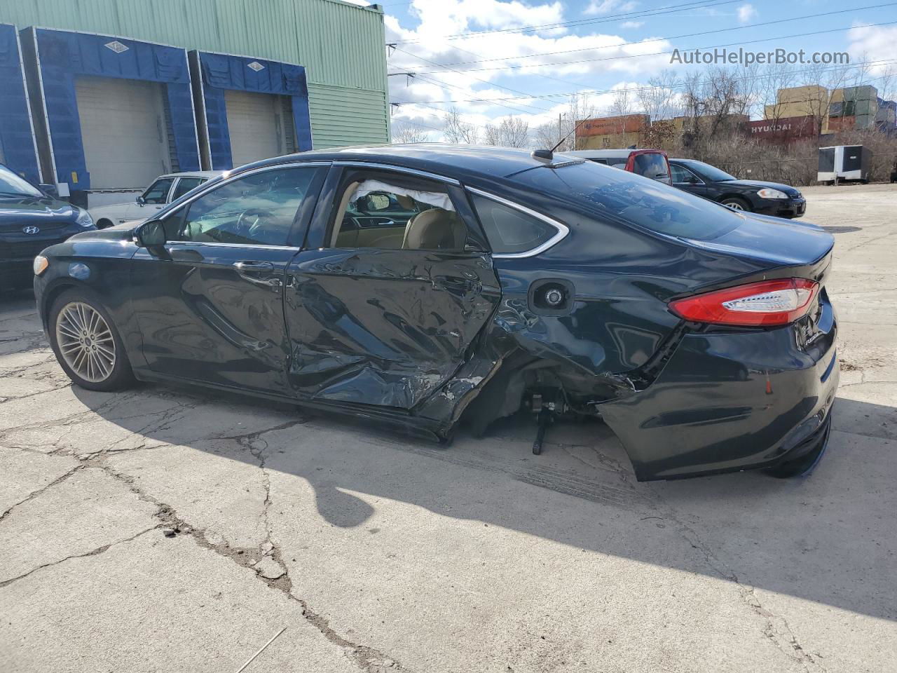 2014 Ford Fusion Se Черный vin: 3FA6P0HD7ER102910