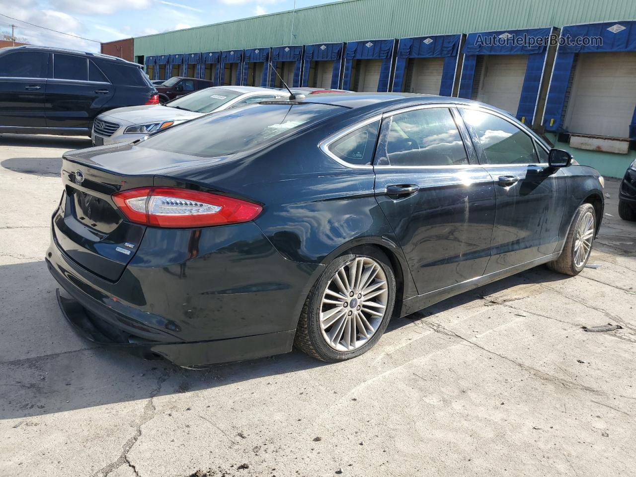 2014 Ford Fusion Se Черный vin: 3FA6P0HD7ER102910