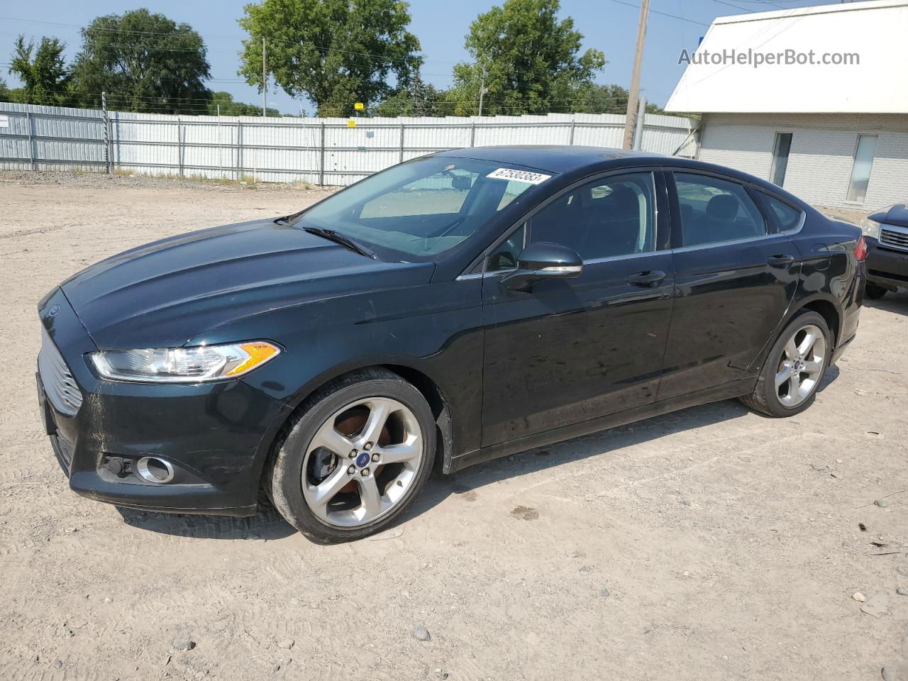 2014 Ford Fusion Se Black vin: 3FA6P0HD7ER136233