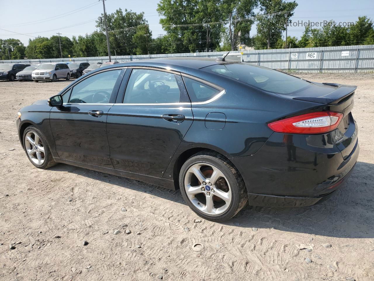 2014 Ford Fusion Se Black vin: 3FA6P0HD7ER136233