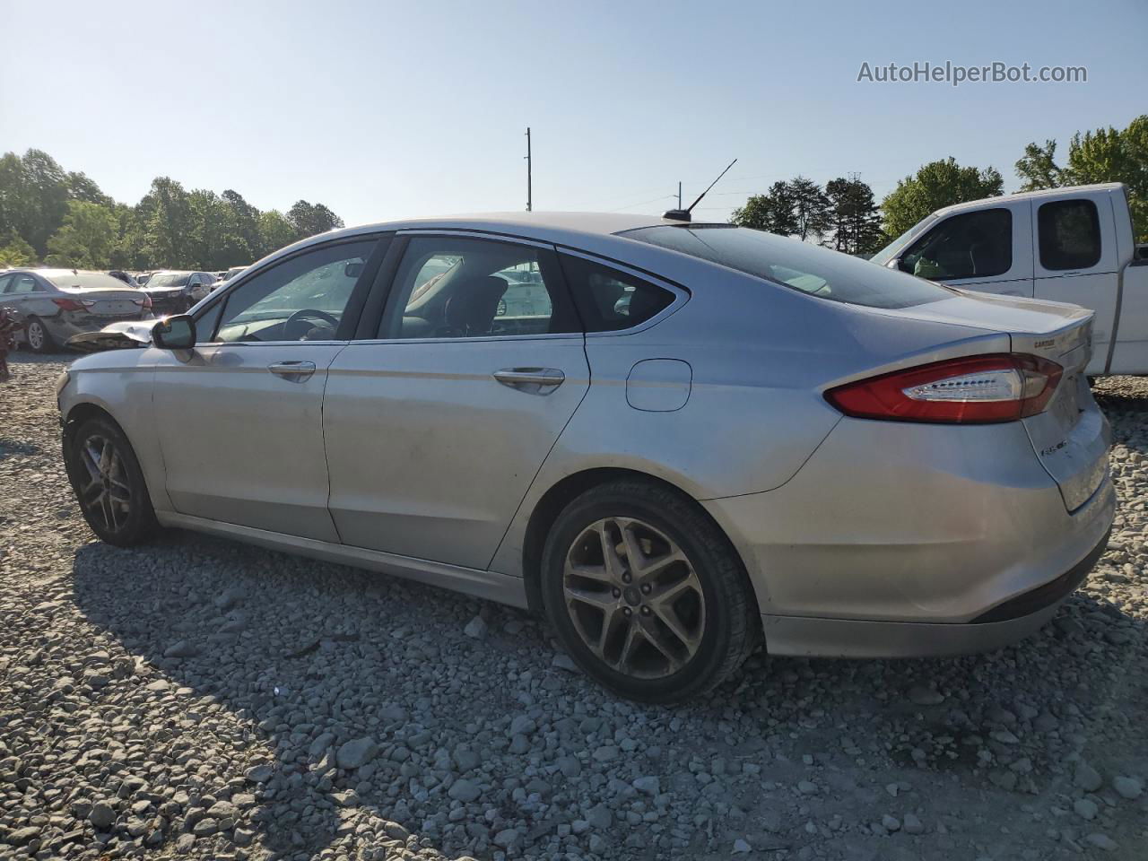 2014 Ford Fusion Se Silver vin: 3FA6P0HD7ER139942