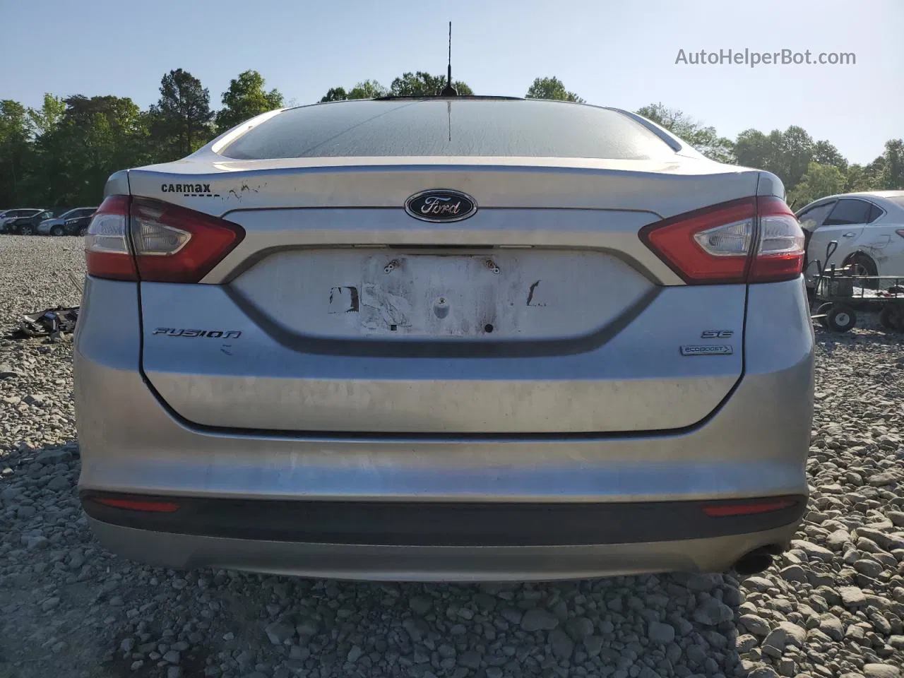 2014 Ford Fusion Se Silver vin: 3FA6P0HD7ER139942