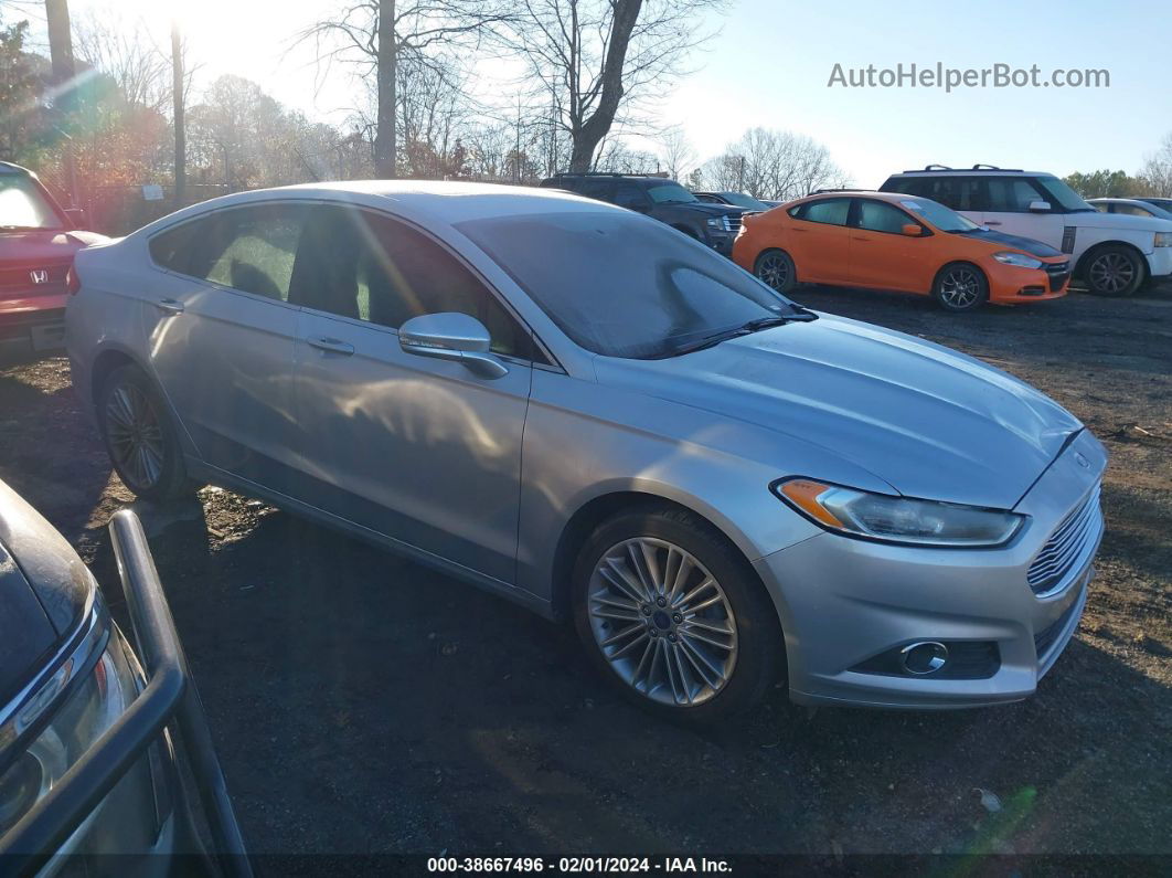 2014 Ford Fusion Se Gray vin: 3FA6P0HD7ER225848