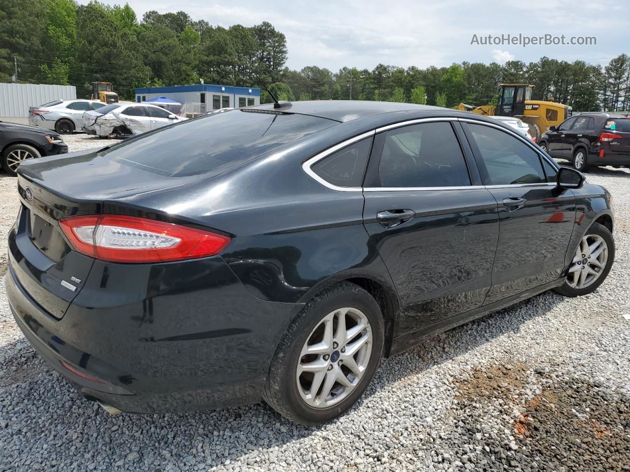 2014 Ford Fusion Se Черный vin: 3FA6P0HD7ER246439