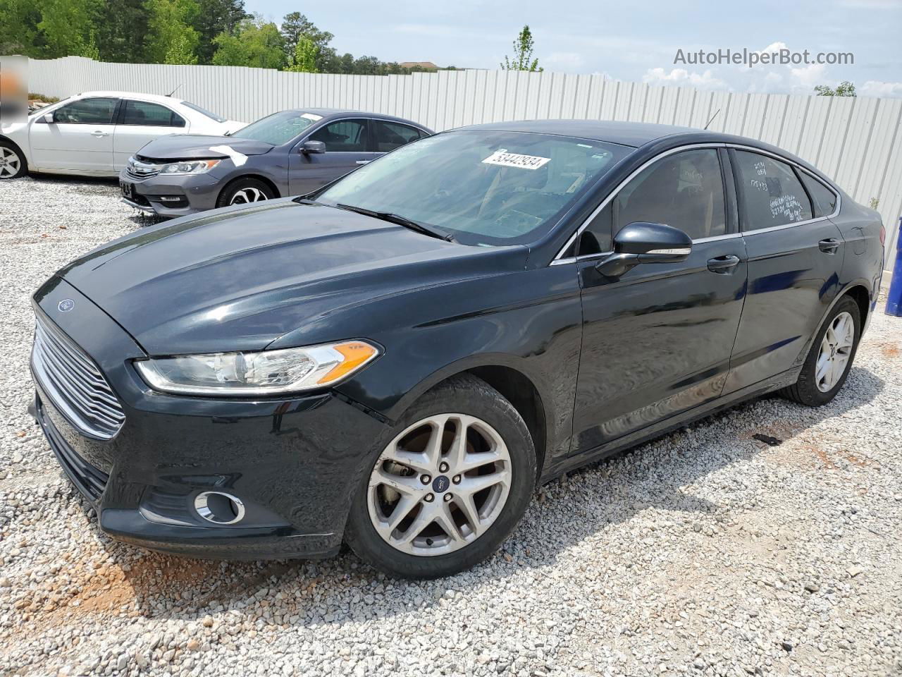 2014 Ford Fusion Se Черный vin: 3FA6P0HD7ER246439