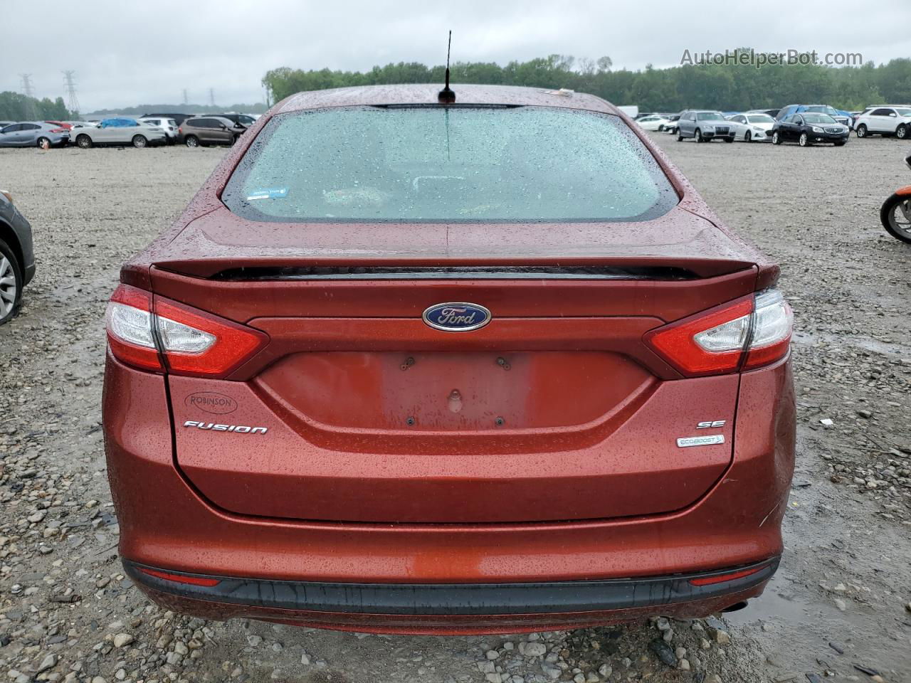 2014 Ford Fusion Se Orange vin: 3FA6P0HD7ER326999