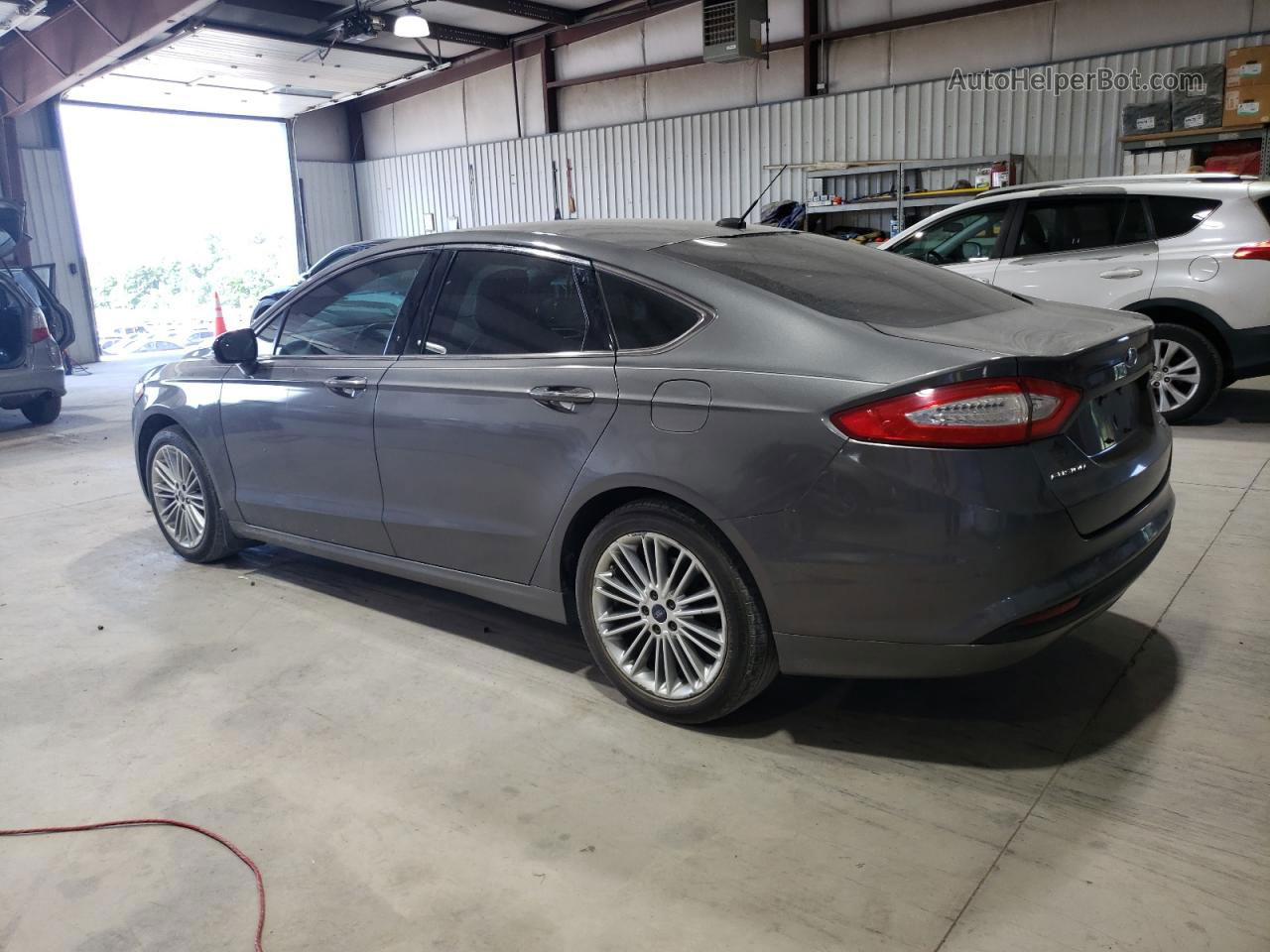 2014 Ford Fusion Se Gray vin: 3FA6P0HD7ER348629