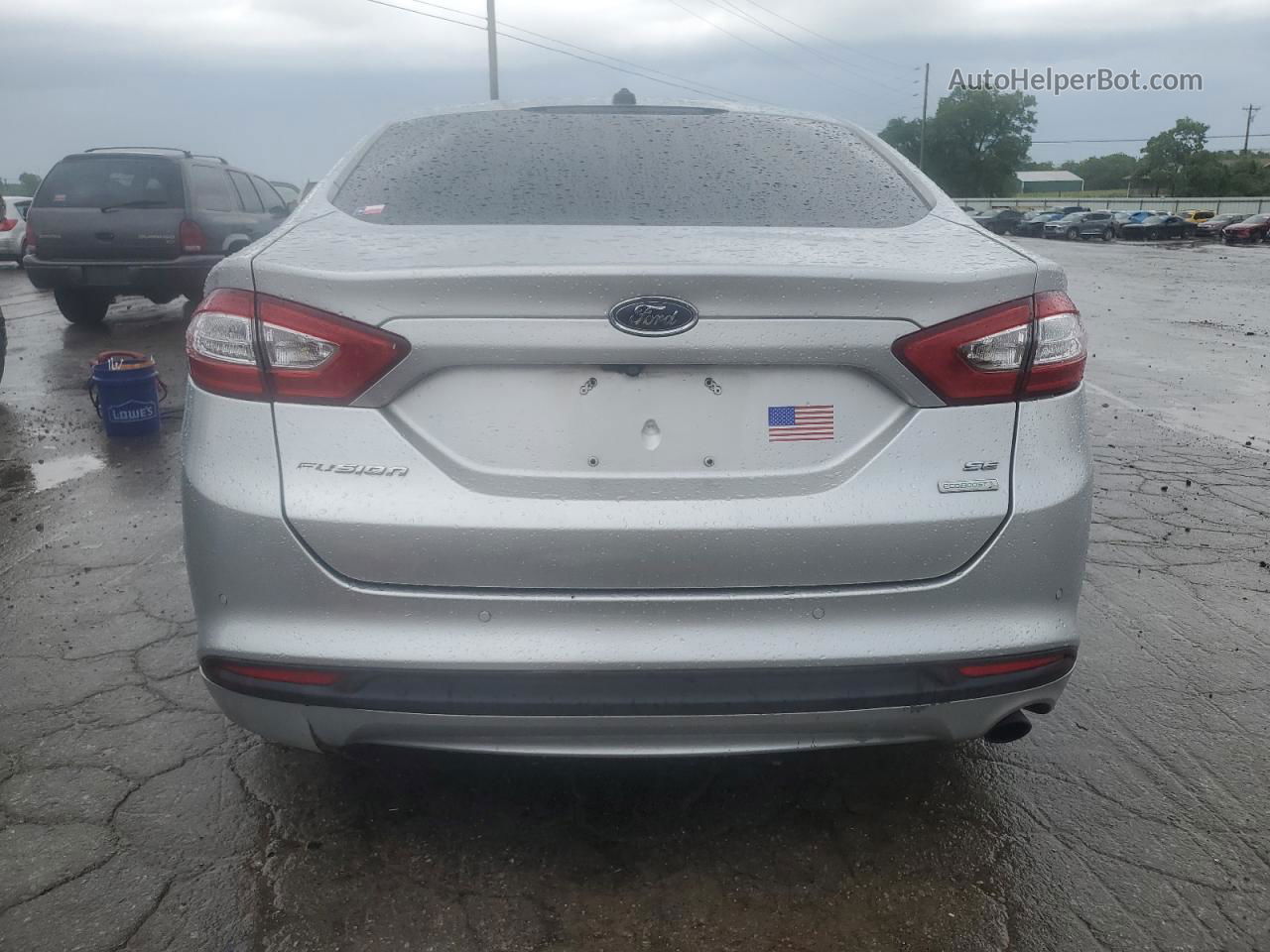 2014 Ford Fusion Se Серебряный vin: 3FA6P0HD7ER386359