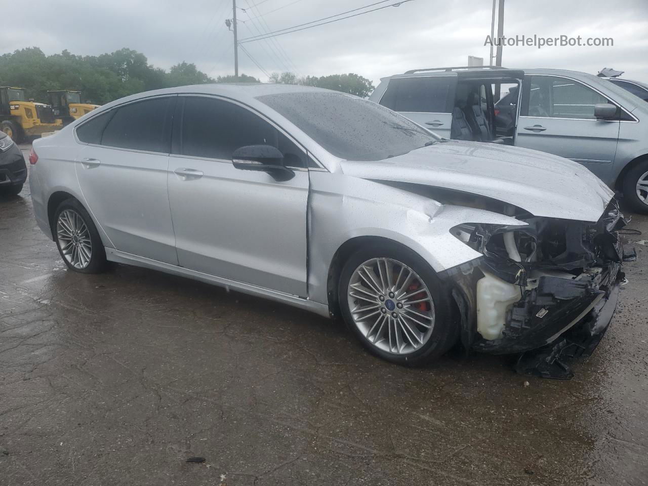 2014 Ford Fusion Se Серебряный vin: 3FA6P0HD7ER386359