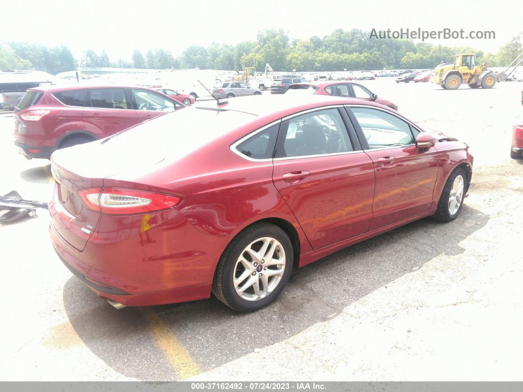 2014 Ford Fusion Se Красный vin: 3FA6P0HD7ER389407