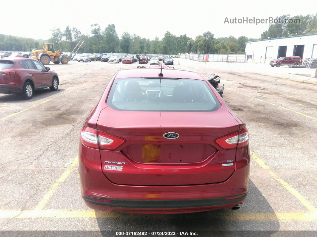 2014 Ford Fusion Se Красный vin: 3FA6P0HD7ER389407