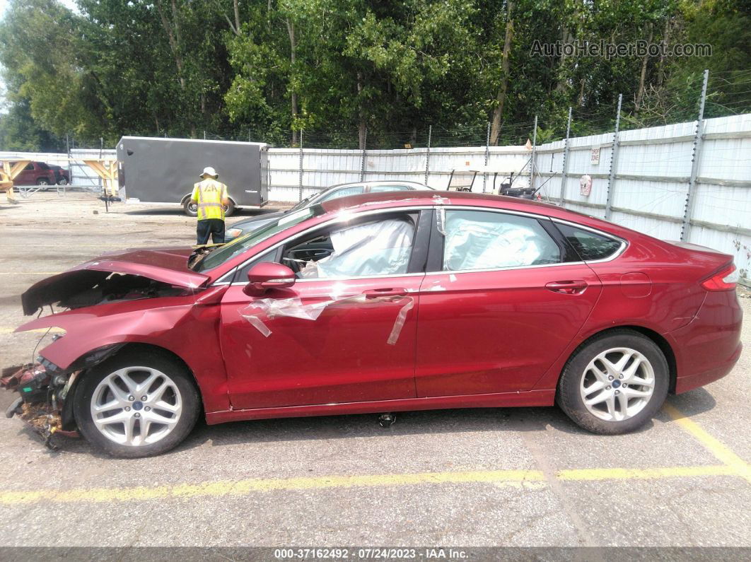 2014 Ford Fusion Se Красный vin: 3FA6P0HD7ER389407