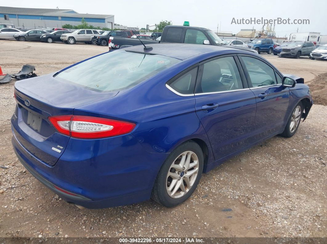 2015 Ford Fusion Se Blue vin: 3FA6P0HD7FR210459