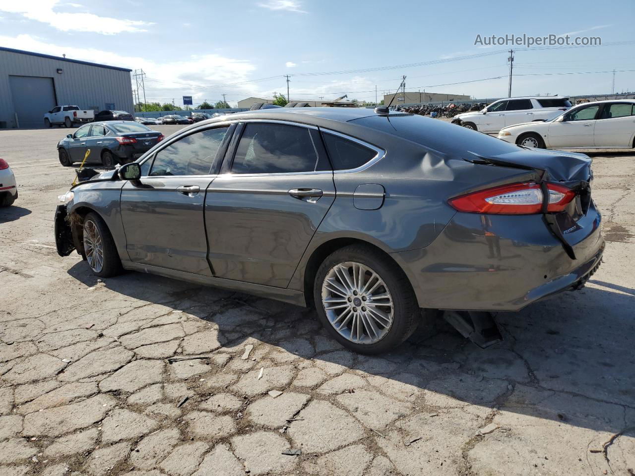 2016 Ford Fusion Se Gray vin: 3FA6P0HD7GR141452