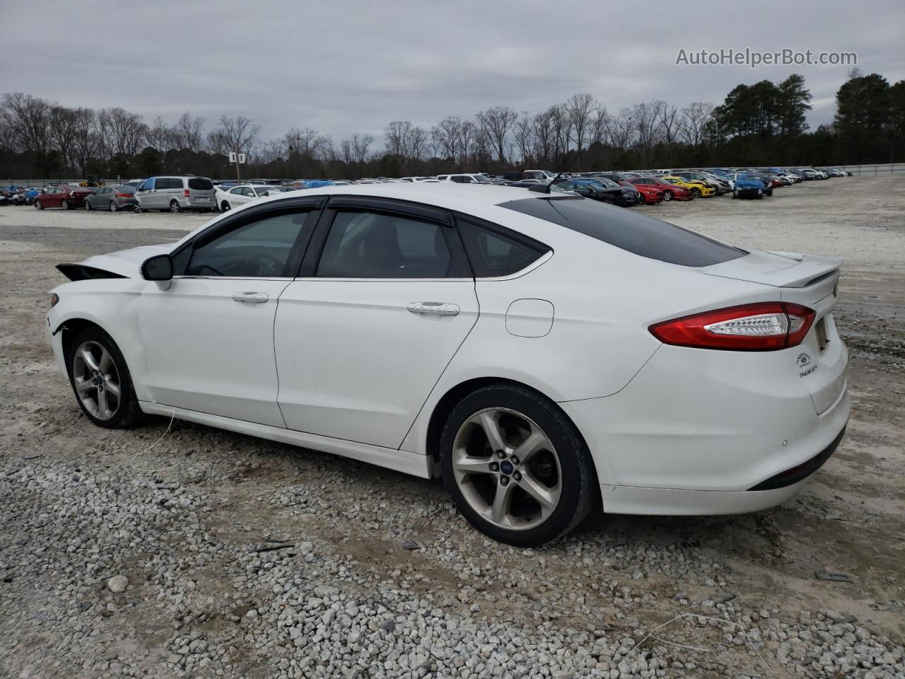 2016 Ford Fusion Se White vin: 3FA6P0HD7GR169803