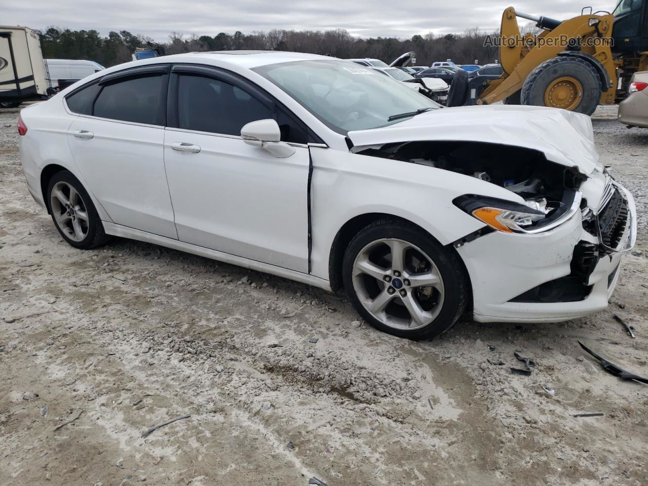 2016 Ford Fusion Se White vin: 3FA6P0HD7GR169803