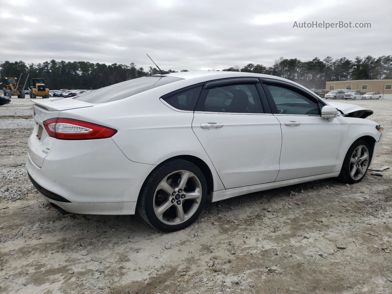 2016 Ford Fusion Se White vin: 3FA6P0HD7GR169803