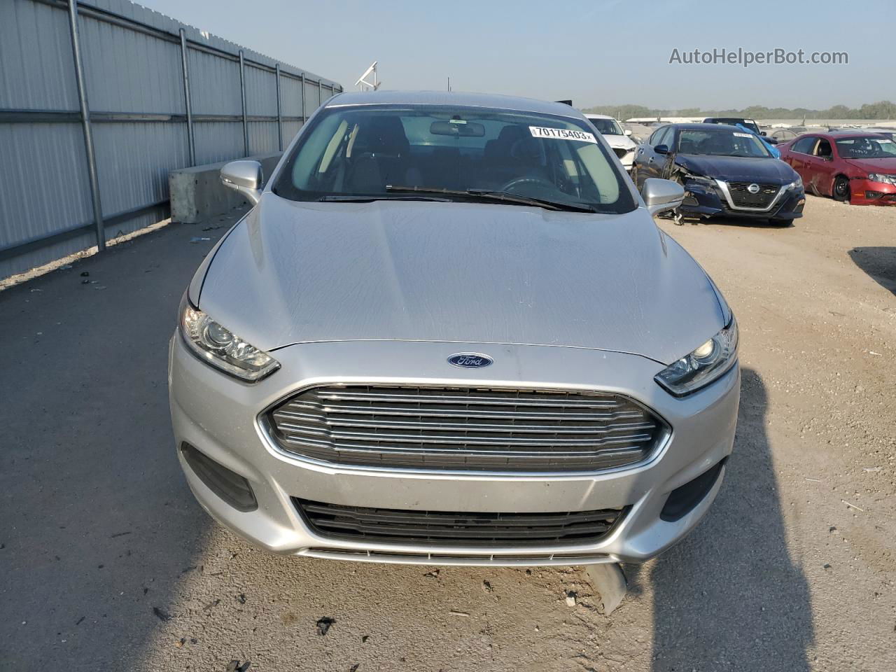 2016 Ford Fusion Se Silver vin: 3FA6P0HD7GR180428