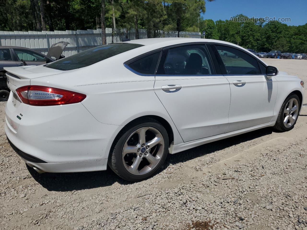 2016 Ford Fusion Se White vin: 3FA6P0HD7GR186603