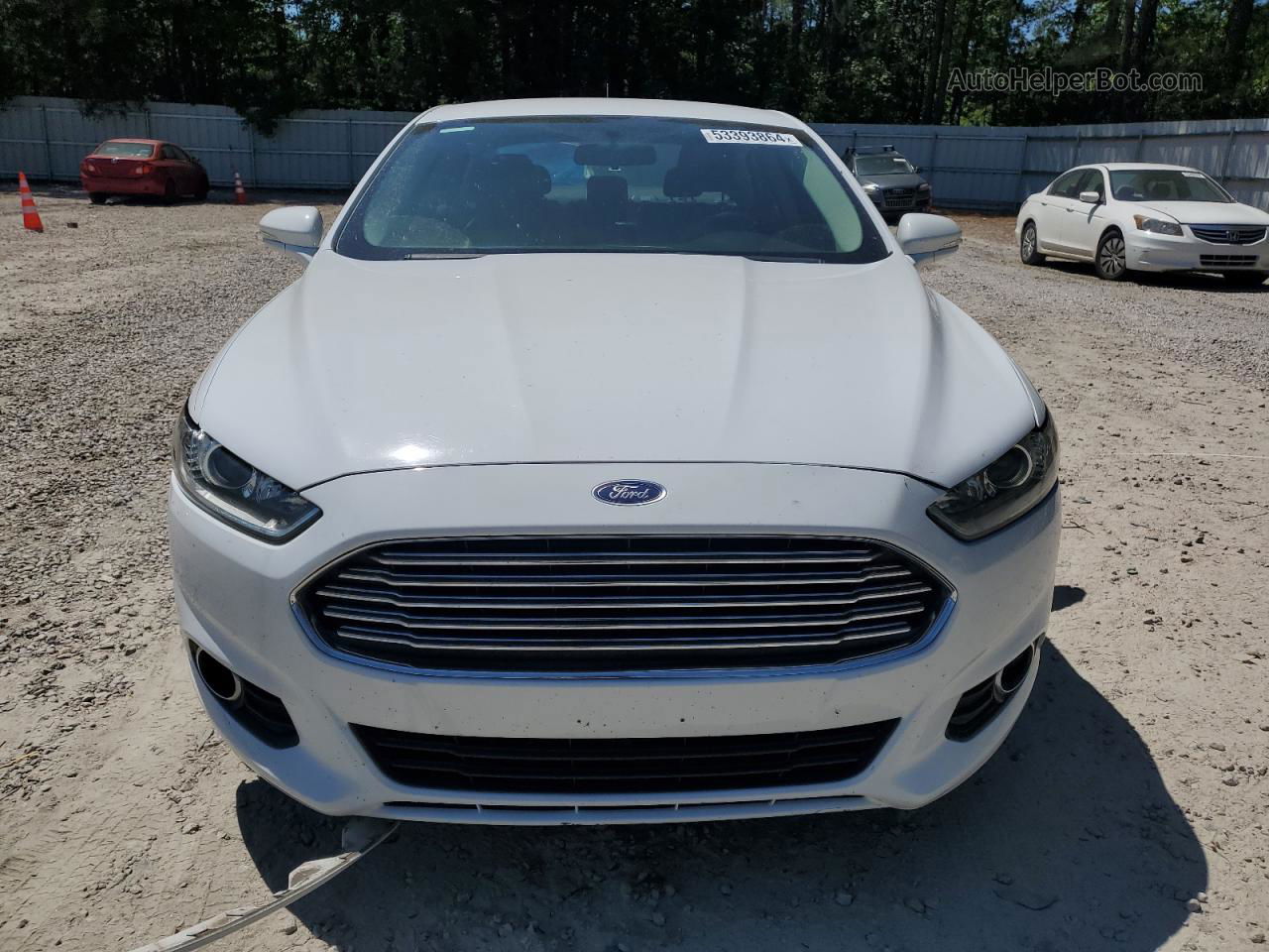 2016 Ford Fusion Se White vin: 3FA6P0HD7GR186603