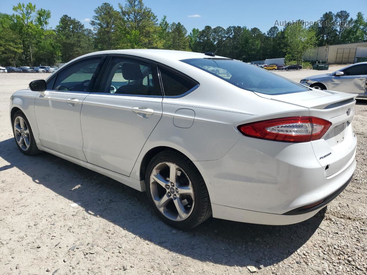 2016 Ford Fusion Se White vin: 3FA6P0HD7GR186603