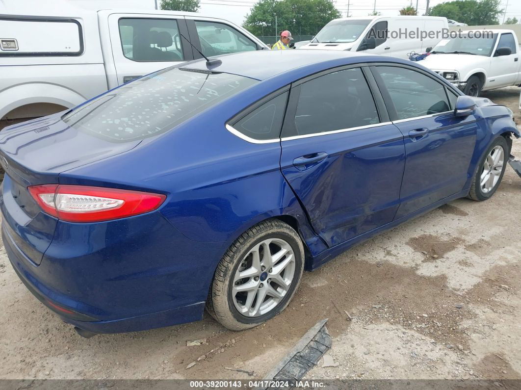 2016 Ford Fusion Se Blue vin: 3FA6P0HD7GR354904