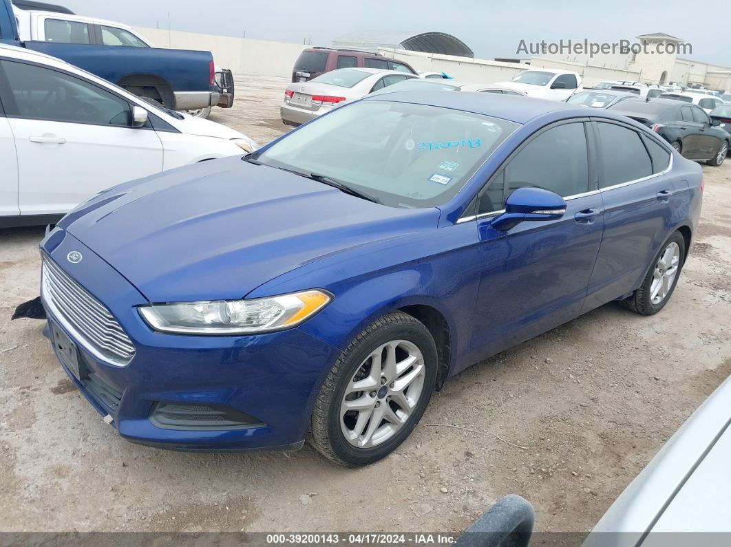 2016 Ford Fusion Se Синий vin: 3FA6P0HD7GR354904