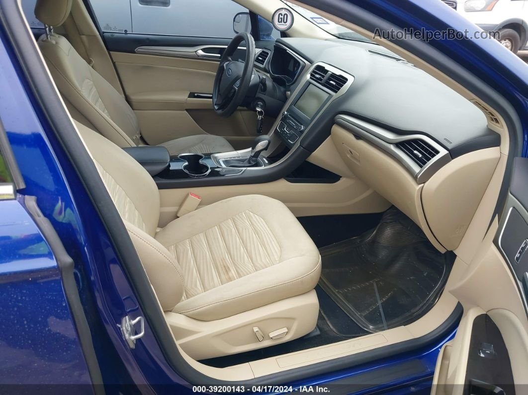 2016 Ford Fusion Se Синий vin: 3FA6P0HD7GR354904