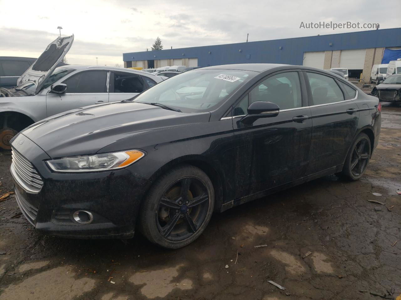 2016 Ford Fusion Se Black vin: 3FA6P0HD7GR379284