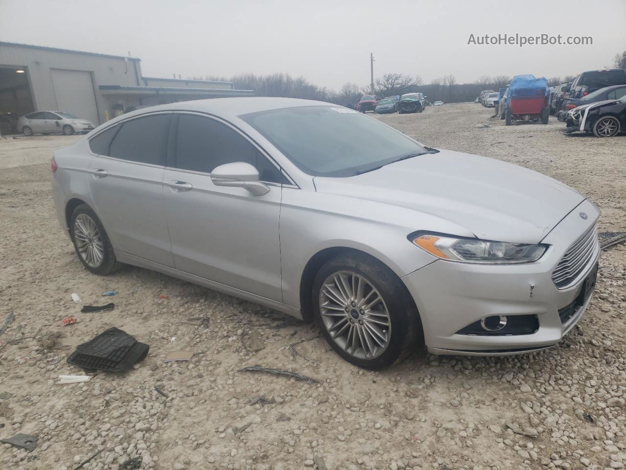 2016 Ford Fusion Se Silver vin: 3FA6P0HD7GR404524