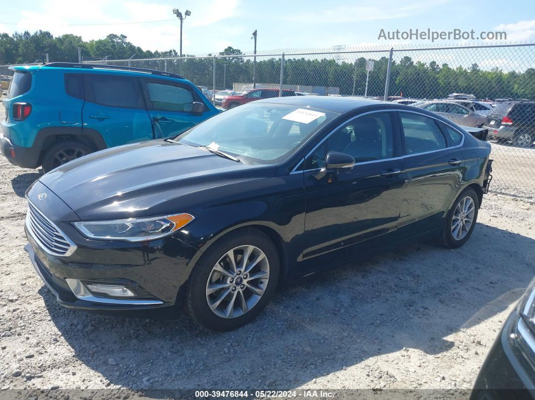 2017 Ford Fusion Se Black vin: 3FA6P0HD7HR116262