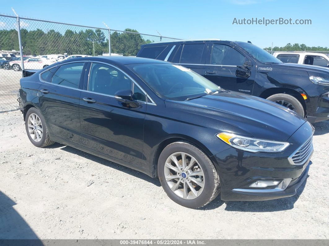 2017 Ford Fusion Se Black vin: 3FA6P0HD7HR116262