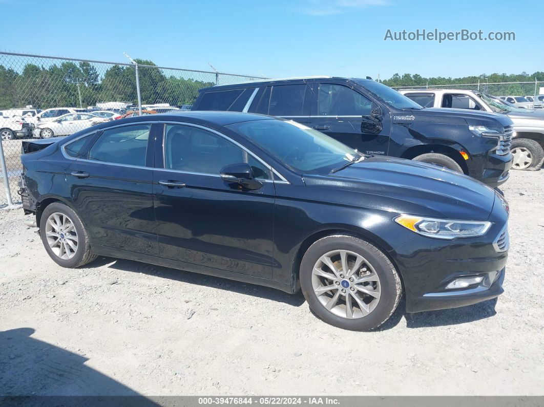 2017 Ford Fusion Se Black vin: 3FA6P0HD7HR116262