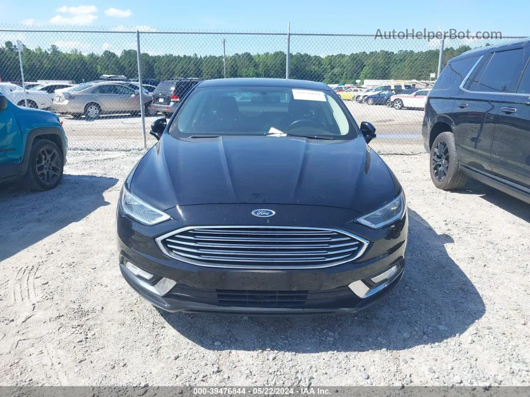 2017 Ford Fusion Se Black vin: 3FA6P0HD7HR116262