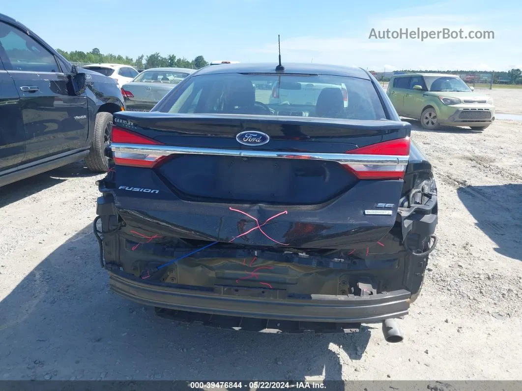 2017 Ford Fusion Se Black vin: 3FA6P0HD7HR116262