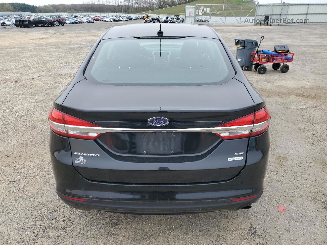 2017 Ford Fusion Se Black vin: 3FA6P0HD7HR117167