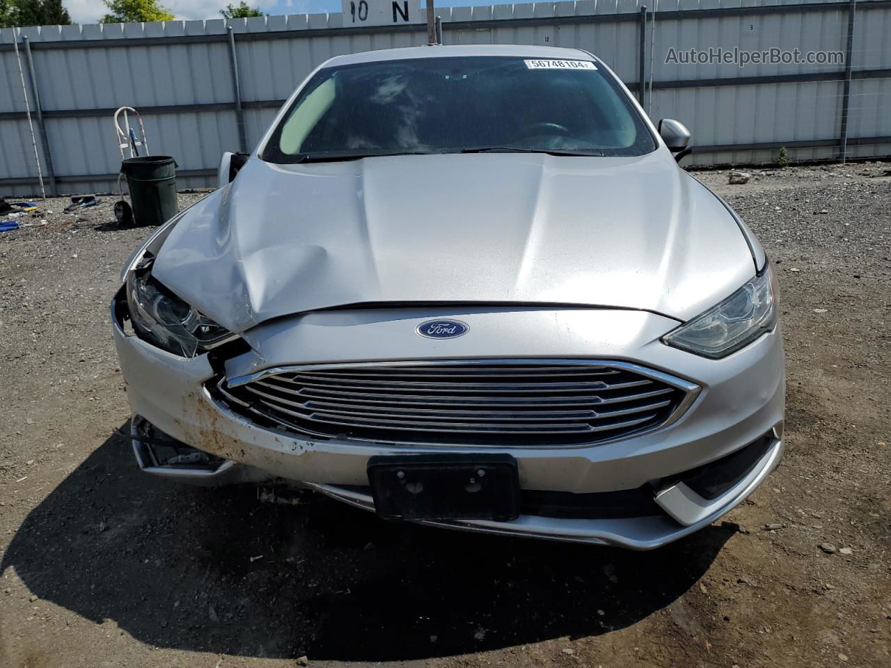 2017 Ford Fusion Se Silver vin: 3FA6P0HD7HR272589