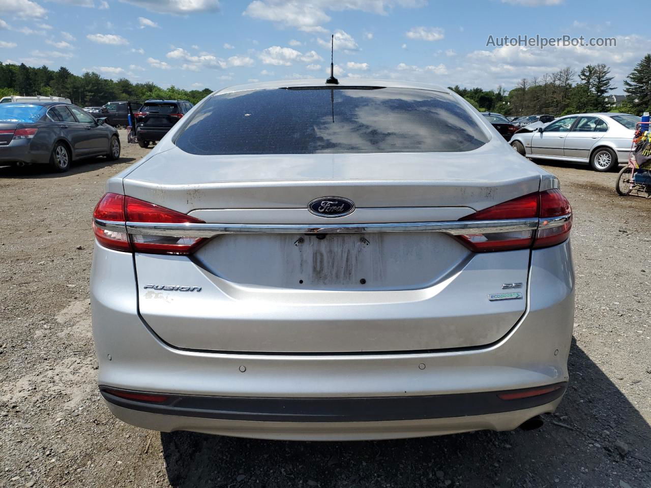 2017 Ford Fusion Se Silver vin: 3FA6P0HD7HR272589